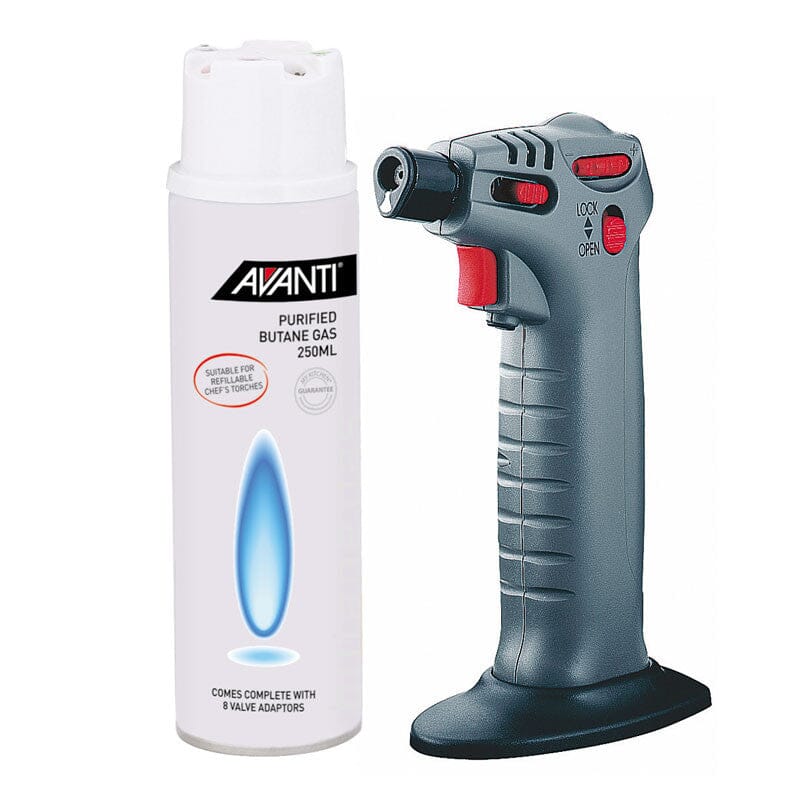 Avanti Professional Chef's Torch With Butane 250ml Gadgets The Cooks Kitchen 