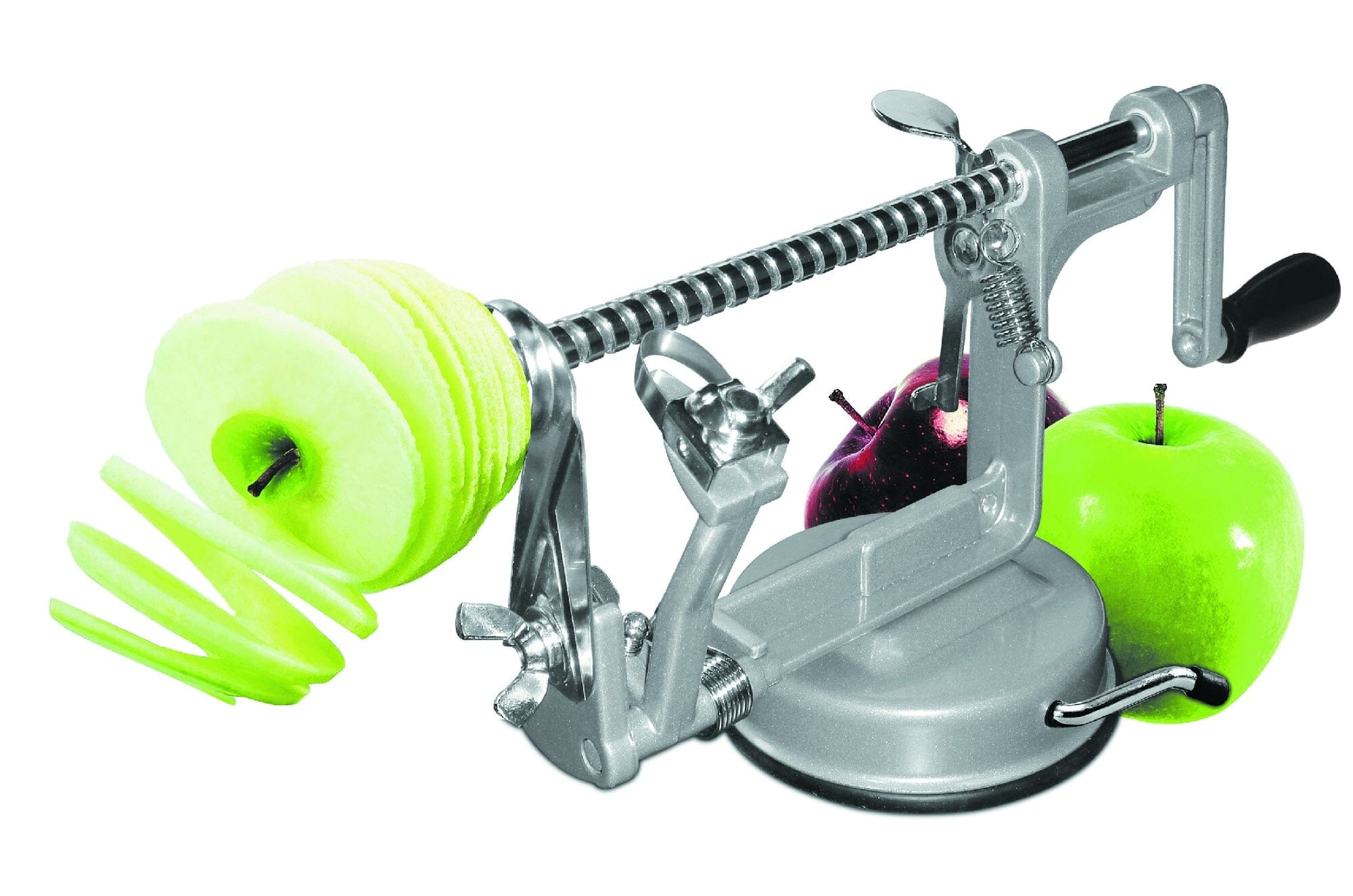 Avanti Apple Peeling Machine - Platinum Grey Corers & Graters The Cooks Kitchen Mandurah 