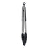 Silicone Tongs With Stainless Steel Handle 30cm - Black Tongs The Cooks Kitchen 