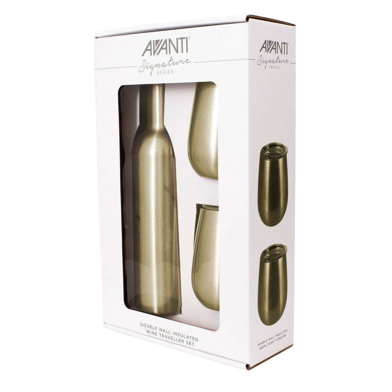Avanti Double Wall Wine Traveller Set - Champagne