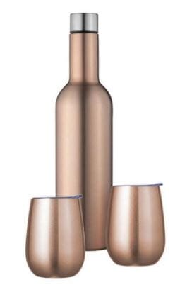 Avanti Wine Traveller Set - Rose Gold Insulated Bottles and Flasks The Cooks Kitchen 