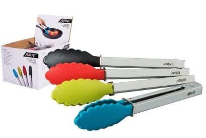 Avanti S/s 18cm Mini Tongs W/ Nylon Utensils The Cooks Kitchen 