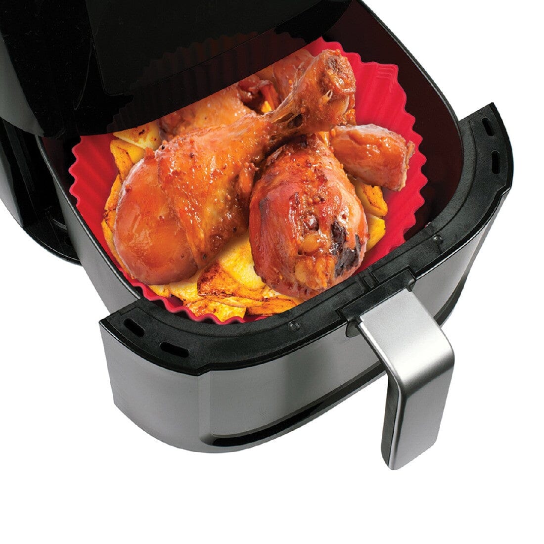 Avanti Airfryer Round Silicone Insert - Set/2 20 X 19 X 7.5cm Air Fryer Accessories The Cooks Kitchen 