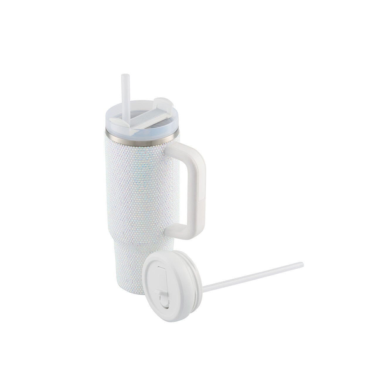 Avanti Hydroquench Insulated Tumbler With Two Lids, 1l - Luxe White Drink Bottles The Cooks Kitchen 