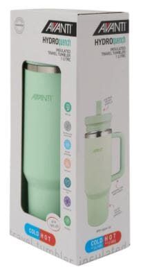 Avanti Hydroquench With 2 Lids 1l - Soft Mint Insulated Bottles The Cooks Kitchen 