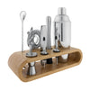 Avanti Bar Set With Bamboo Stand 10pc
