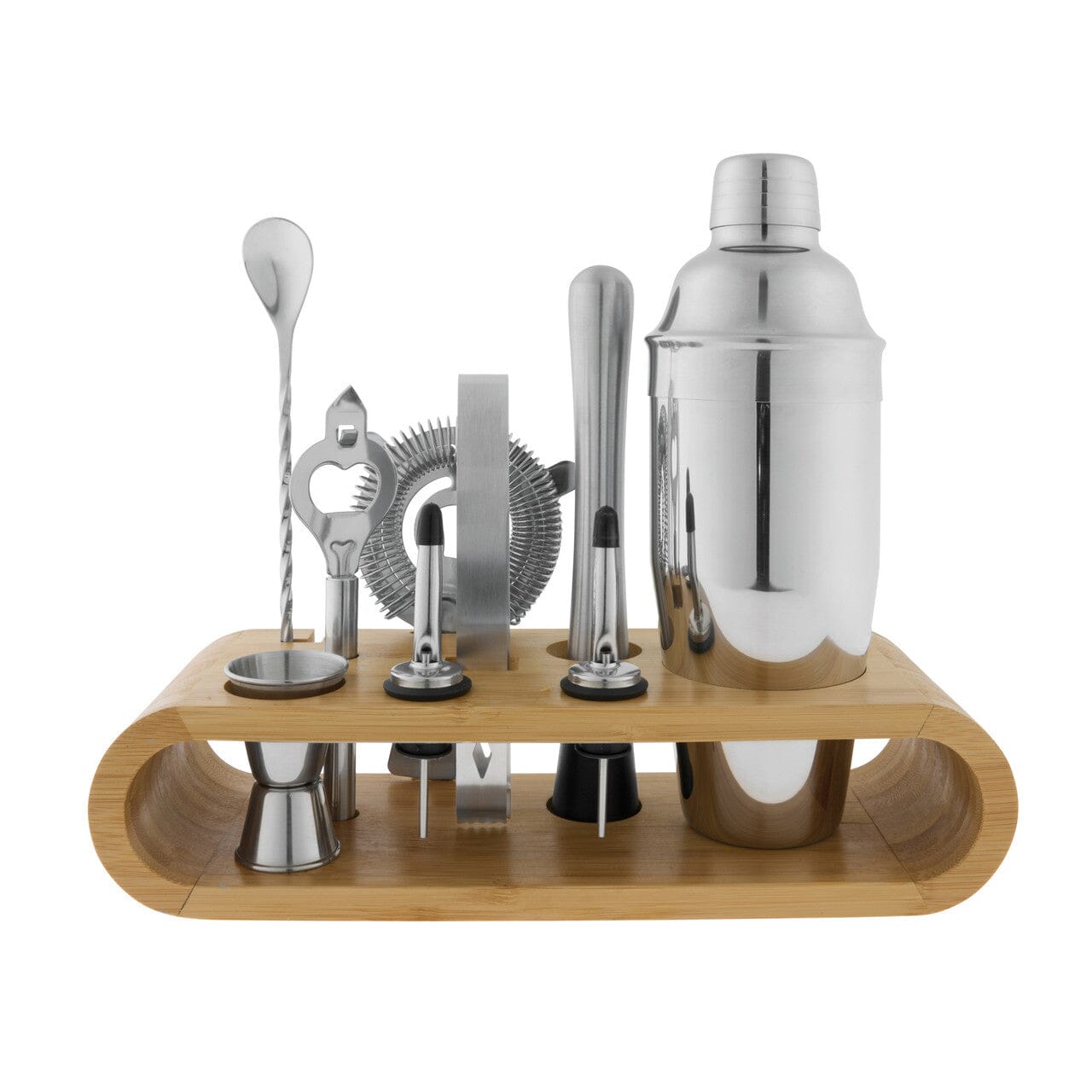 Avanti Bar Set With Bamboo Stand 10pc Bar Tools The Cooks Kitchen 