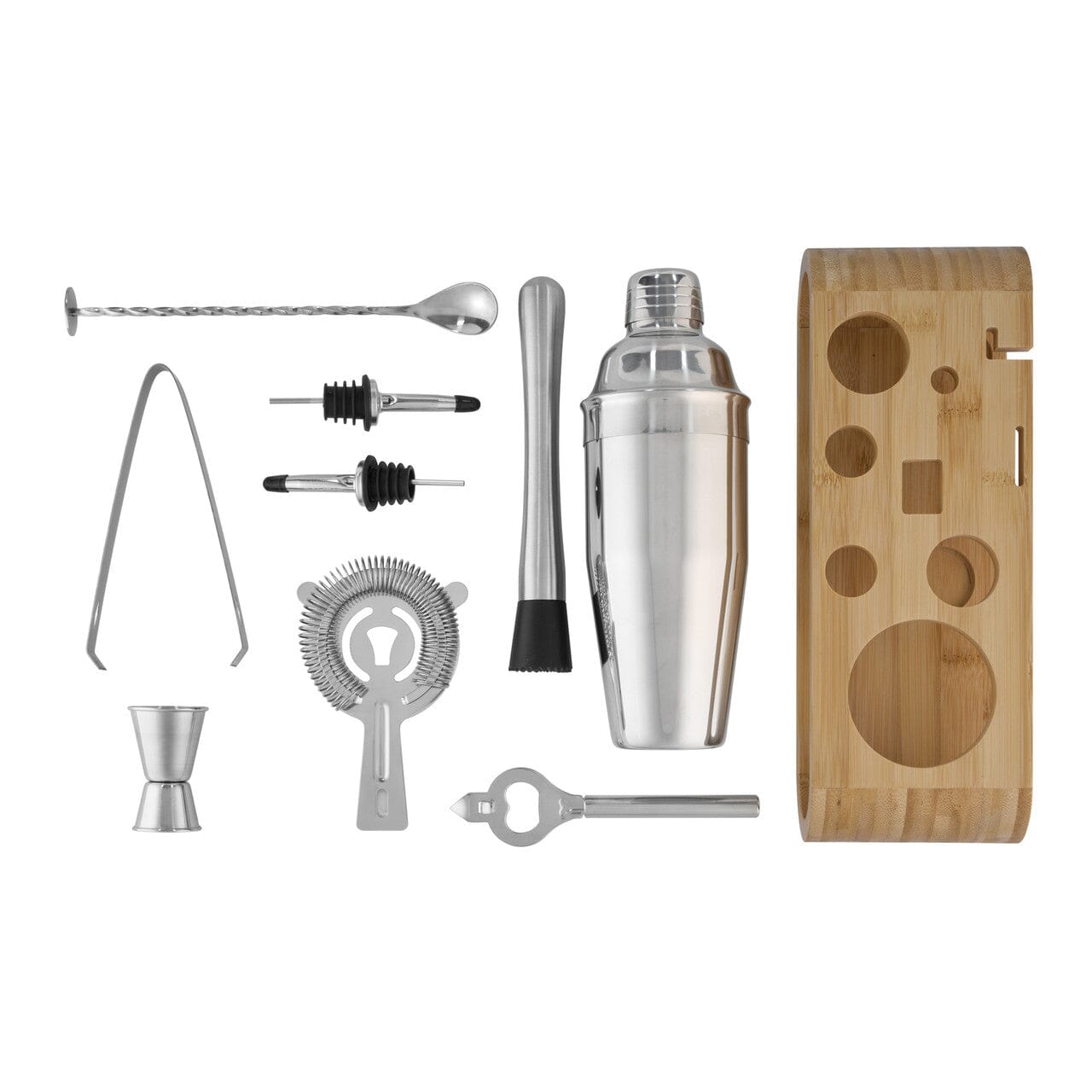 Avanti Bar Set With Bamboo Stand 10pc Bar Tools The Cooks Kitchen 