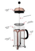 Avanti Domo Plunger 1l/8cup Antique Glass Coffee Plungers The Cooks Kitchen 