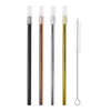 Avanti Cocktail Straws Set Of 4 Precious Metal