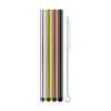 Avanti Bubble Tea Straws W/ Cleaning Brush S/4 - Precious Metals