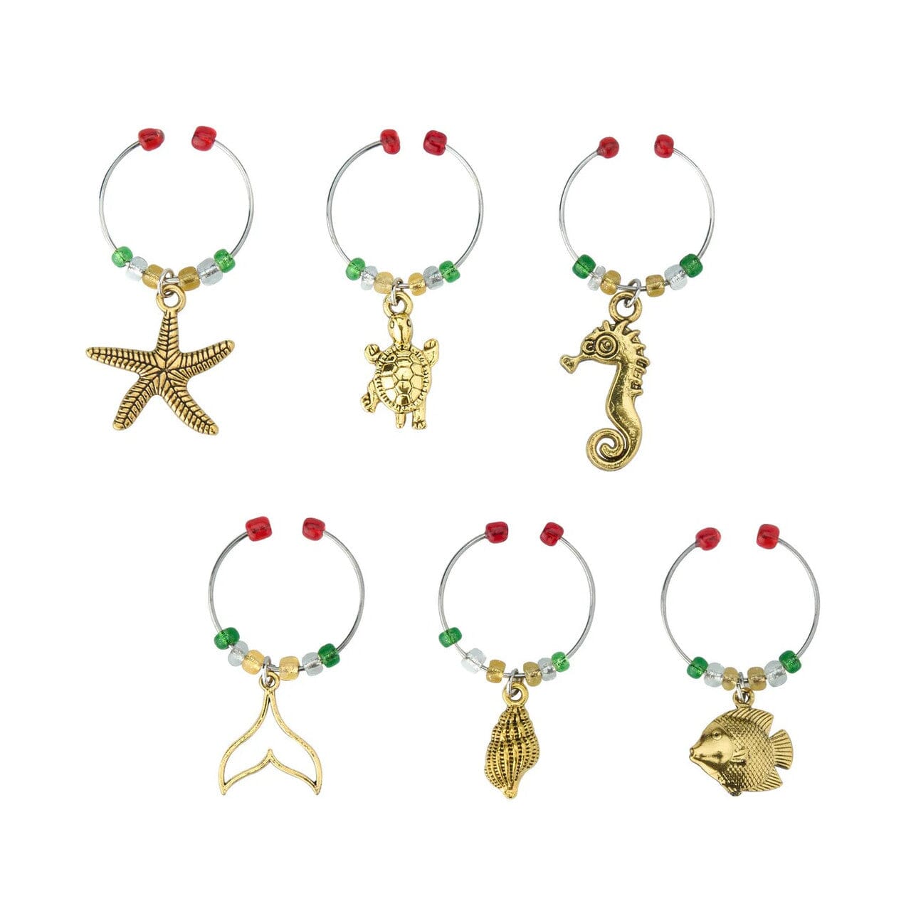 Avanti Wine Charms - Sealife Barware Acessories The Cooks Kitchen 