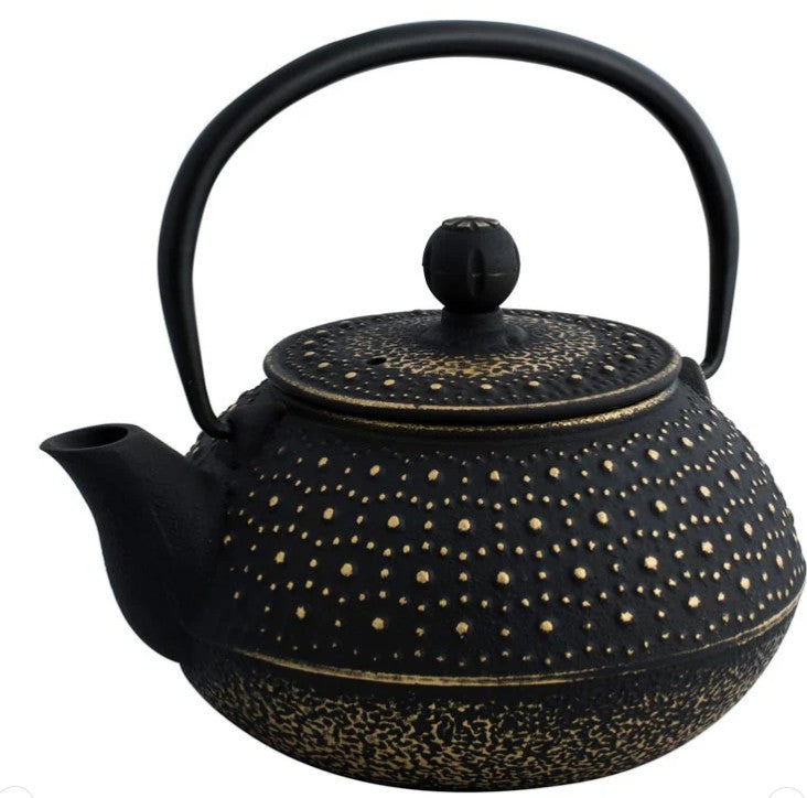 Avanti Cast Iron Teapot - Imperial 800ml Black/gold