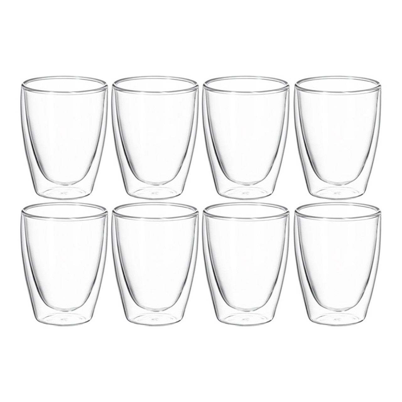 Avanti Caffe Twin Wall Glass - Set Of 8 - 250ml