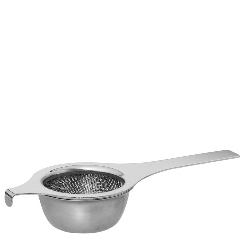 Avanti Deluxe Double Weave Mesh Tea Strainer With Handle And Drip Bowl