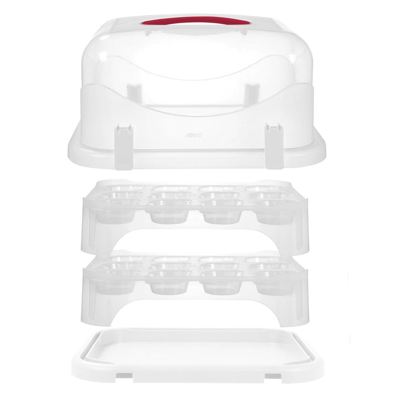 Avanti Universal Rectangle Cake Carrier 24cup Cake Servers & Storage The Cooks Kitchen Mandurah 