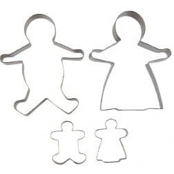 Avanti Gingerbread Family Cookie Cutters 4 Piece Set Cookie Cutters The Cooks Kitchen Mandurah 