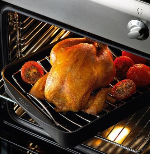 Scanpan Classic 44x32cm/7.75l Large Roaster With Rack Roasting & Smoking The Cooks Kitchen 