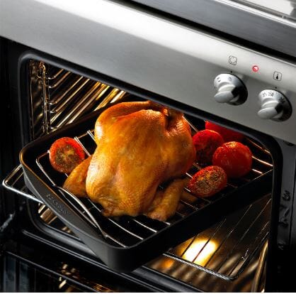 Scanpan Roast Pan Medium With Bonus Rack 39x27cm 5l Roasting & Smoking The Cooks Kitchen 