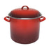 Chasseur 24x20cm/8.2l Enamel Stock Pot - Red Casseroles & Stockpots The Cooks Kitchen Mandurah 