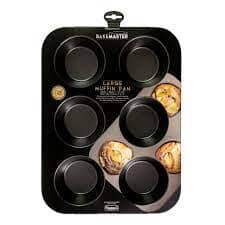 Bakemaster 6 Cup Large Muffin Pan 35x26cm Baking Tins, Trays, Pans & Ramekins The Cooks Kitchen Mandurah 