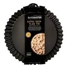 Bakemaster Loose Base Deep Quiche Pan 25x5.5cm Baking Tins, Trays, Pans & Ramekins The Cooks Kitchen Mandurah 