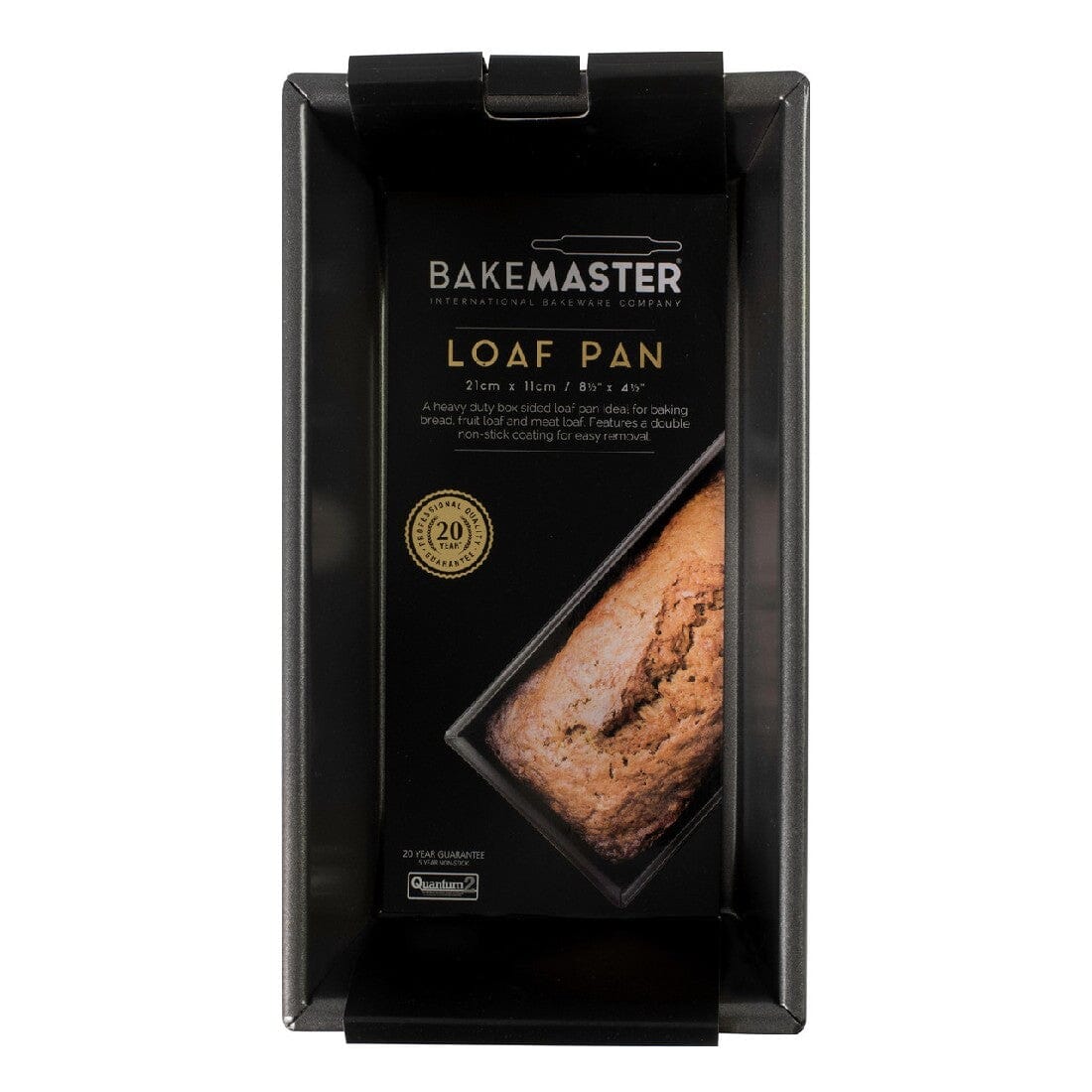 Bakemaster Box Sided Loaf Pan 21x11x7cm Baking Tins, Trays, Pans & Ramekins The Cooks Kitchen Mandurah 