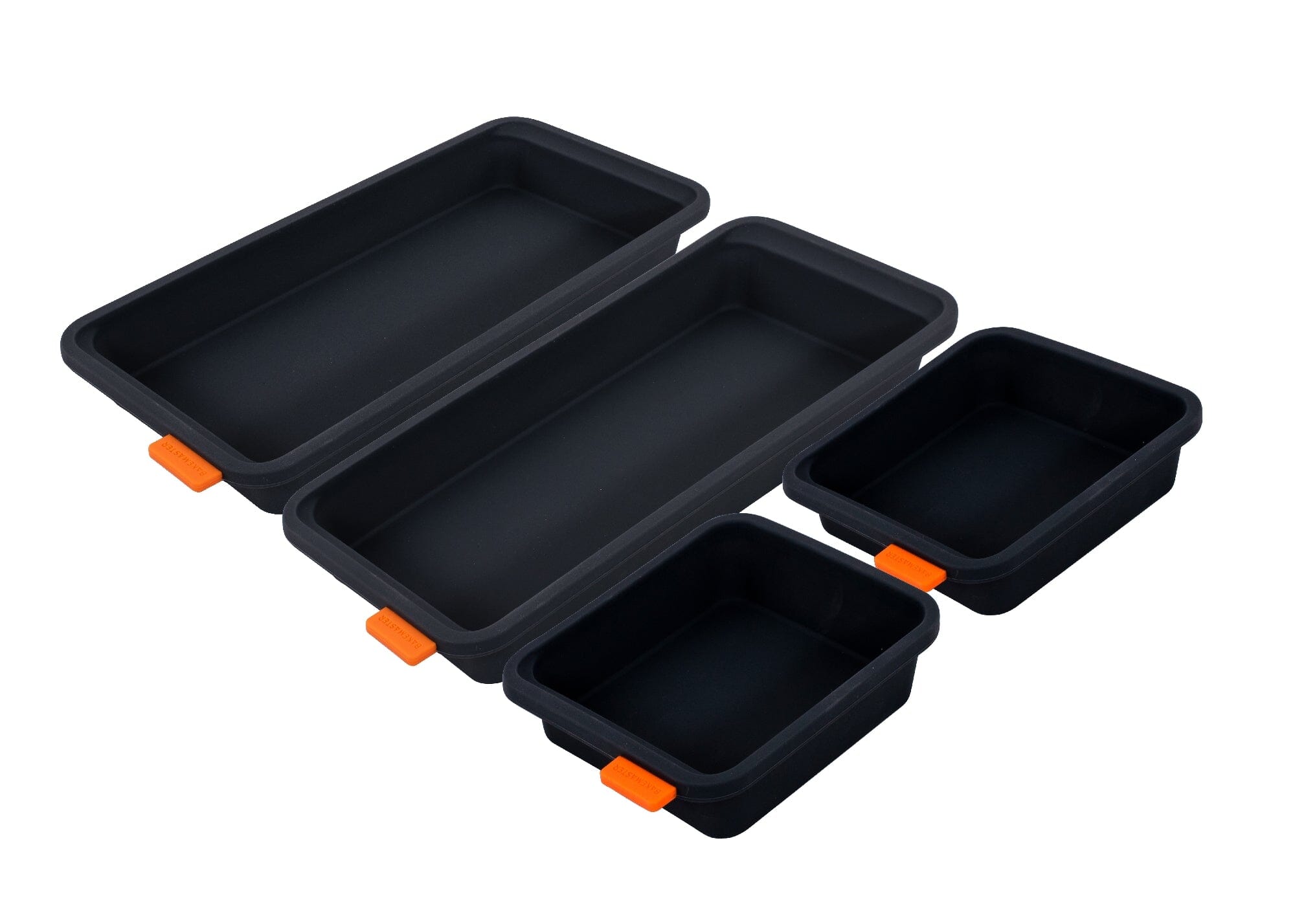 Bakemaster Set Of Four Divider Trays - 2x 13x13cm + 2x 28x13x3.6cm Baking Tins, Trays, Pans & Ramekins The Cooks Kitchen Mandurah 