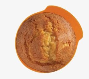 Bakemaster Silicone Baking Cups Set Of 12 7x4cm Orange/grey Baking Tins, Trays, Pans & Ramekins The Cooks Kitchen 