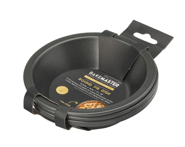 Bakemaster Round Pie Dish Set Of 4 15x8.5x4.5cm