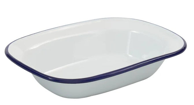 Bakemaster Enamel Rectangle Pie Dish 20x15x4.5cm