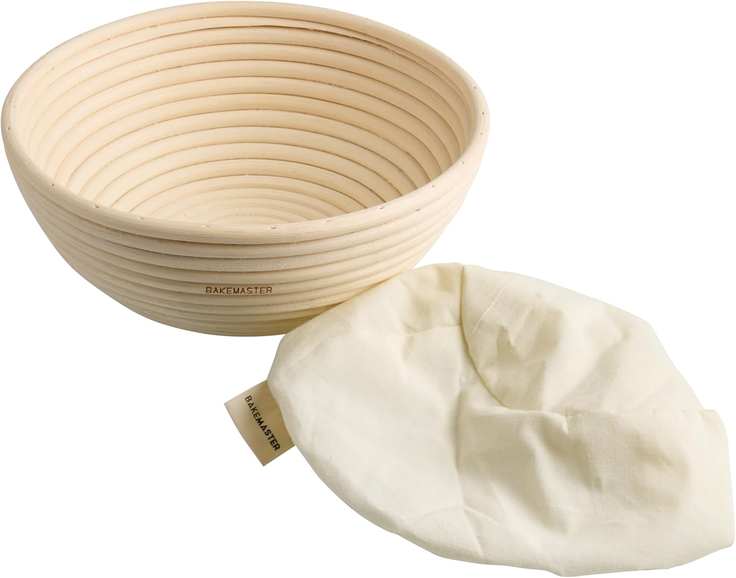 Bakemaster Proving Basket - Round With Liner 22cm