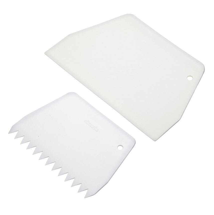 Bakemaster Cakemaster Icing Scraper Set/2 (19x12.5cm & 9.5x13.5cm) Bakeware Accessories The Cooks Kitchen 