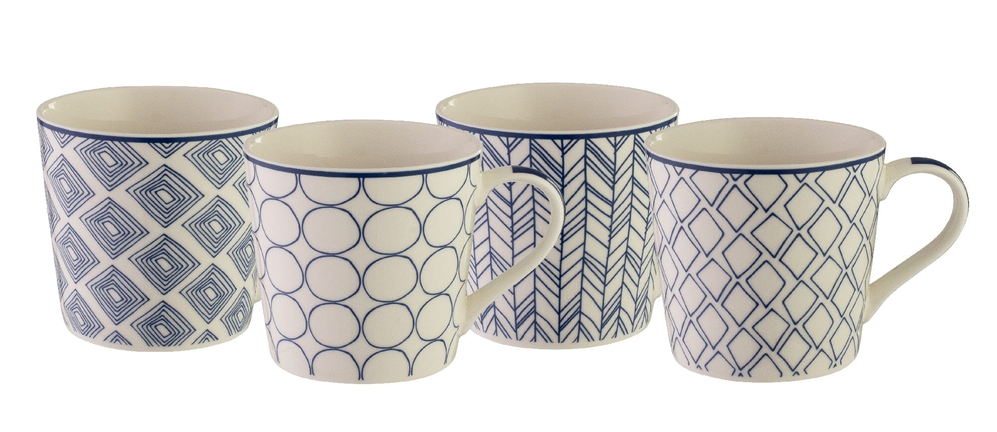 Bundanoon Contempo Set Of 4 Mod Mugs - 425ml Mugs - Cups & Saucers The Cooks Kitchen Mandurah 