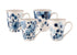 Bundanoon Sapphire Blooms Set Of 4 Conical Mugs - 400ml Mugs - Cups & Saucers The Cooks Kitchen Mandurah 