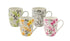 Bundanoon Coupe Mug 340ml Set Of 4 - Floral Mugs - Cups & Saucers The Cooks Kitchen 
