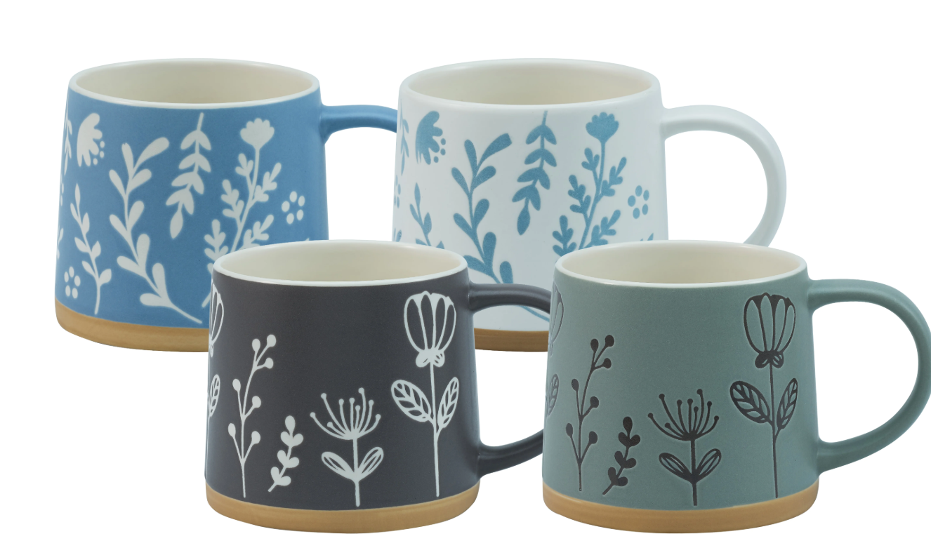 Bundanoon Scandi 380ml Set Of 4 Flora