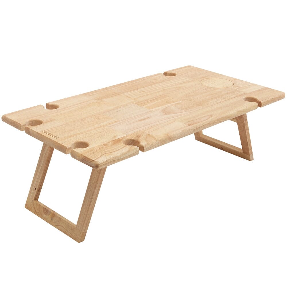 Peer Sorensen Folding Wine Picnic Table - Rubberwood Picnicware The Cooks Kitchen Mandurah 