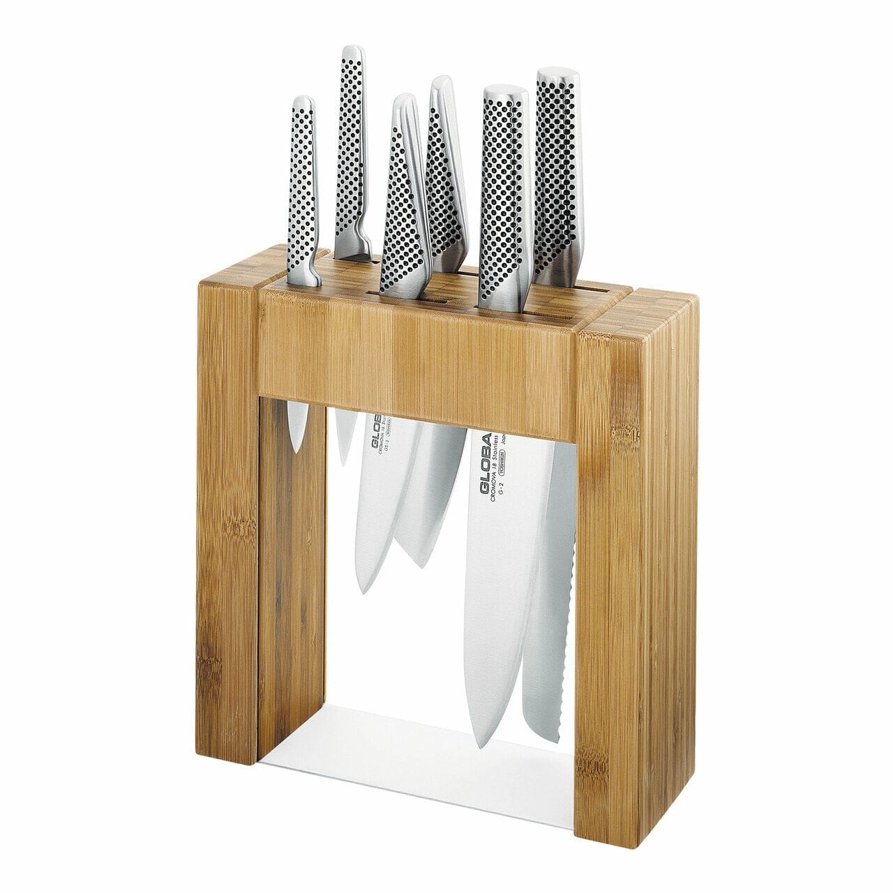 Global 7 Piece Knife Block Set Knife Sets The Cooks Kitchen Mandurah 