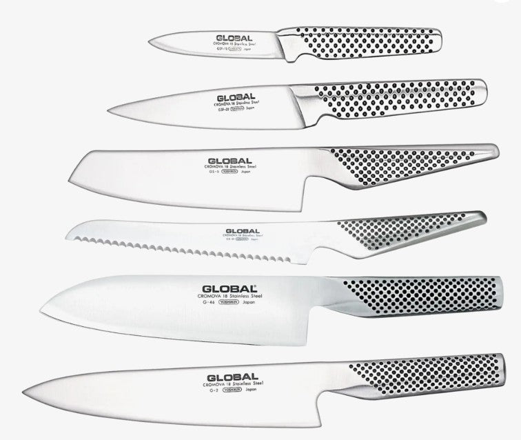 Global Zeitaku 7pc Knife Block - Black