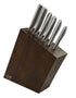 Global Kyoto 7 Piece Knife Block Set - Stained Ash Knife Sets The Cooks Kitchen Mandurah 