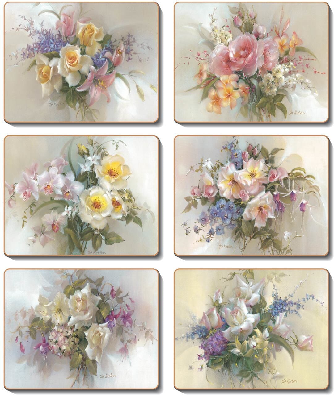 Cinnamon Romance Coasters - Set Of 6 Placemats & Coasters The Cooks Kitchen 