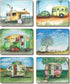 Cinnamon Vintage Caravan Coasters - Set Of 6 Placemats & Coasters The Cooks Kitchen 