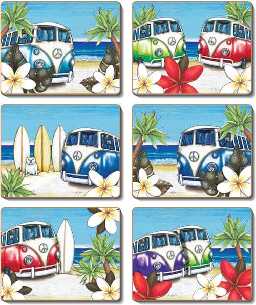 Cinnamon Beach Combi Placemats - Set Of 6 Placemats & Coasters The Cooks Kitchen 