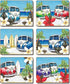 Cinnamon Beach Combi Placemats - Set Of 6 Placemats & Coasters The Cooks Kitchen 
