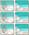 Lisa Pollock Beach Lantern Placemats - Set Of 6
