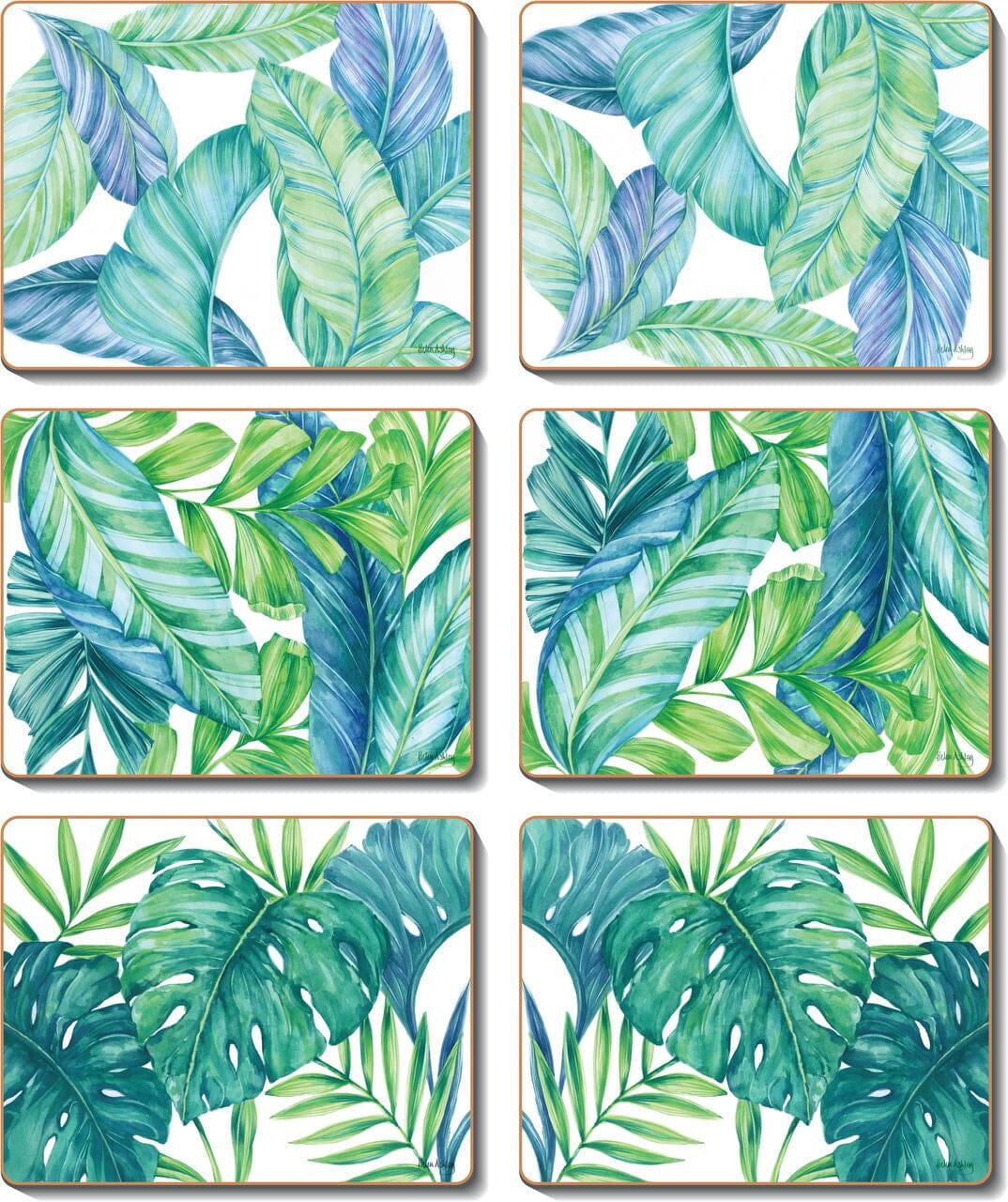 Cinnamon Tropical Leaves Coasters Placemats & Coasters The Cooks Kitchen 