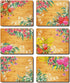 Cinnamon Native Flower Placemats - Set Of 6 Placemats The Cooks Kitchen 