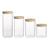 Pantry Set Of 4 Round Canisters Glassware Storage The Cooks Kitchen 