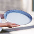 Ecology Atol Large Oval Platter 36cm Deep Blue Loose Dinnerware The Cooks Kitchen 